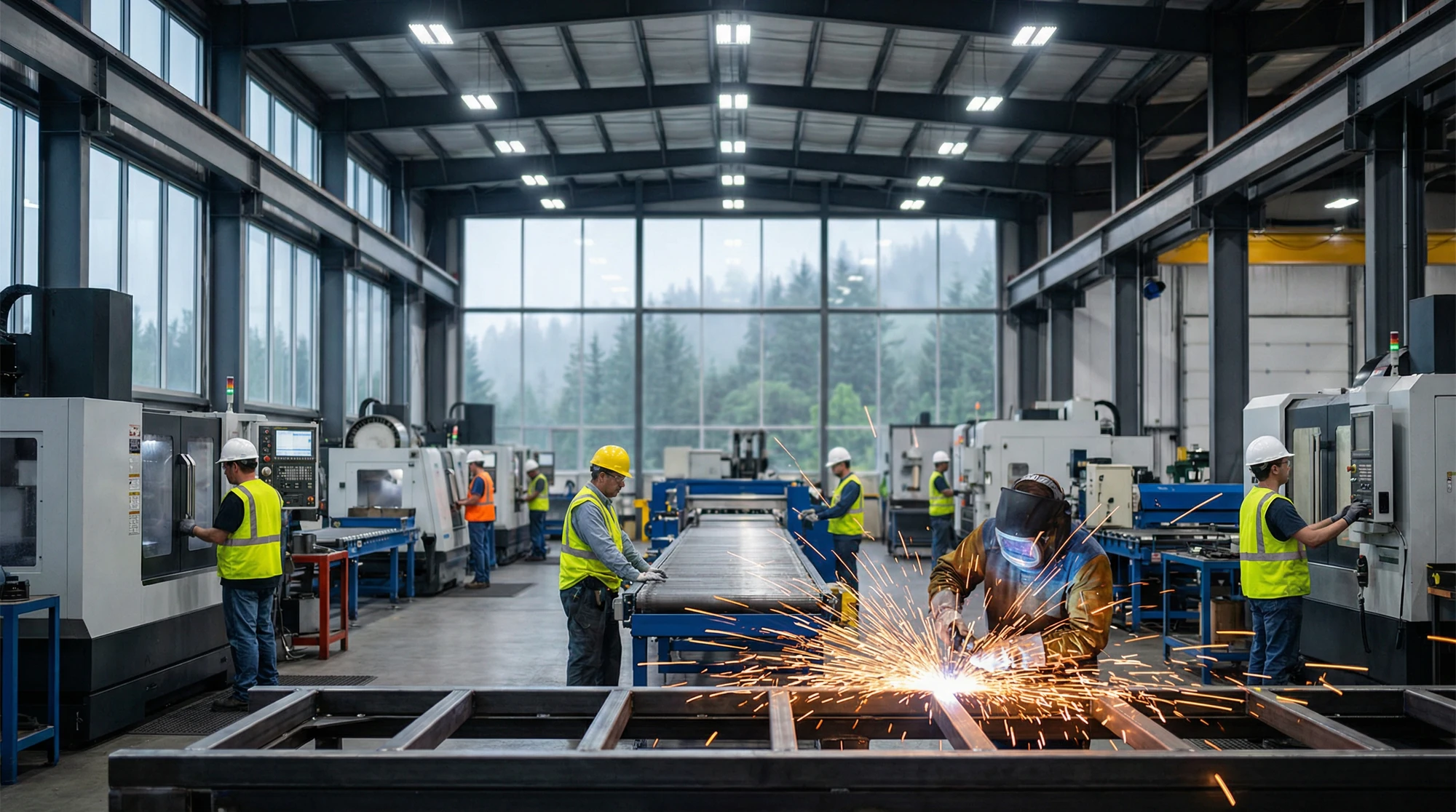 Oregon manufacturing facility with industrial equipment