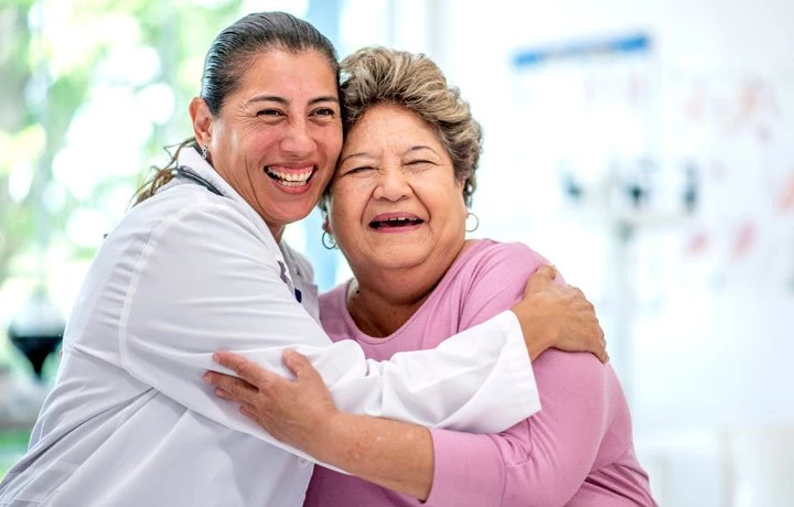 Oregon Coast retirees reviewing Medicare supplement insurance