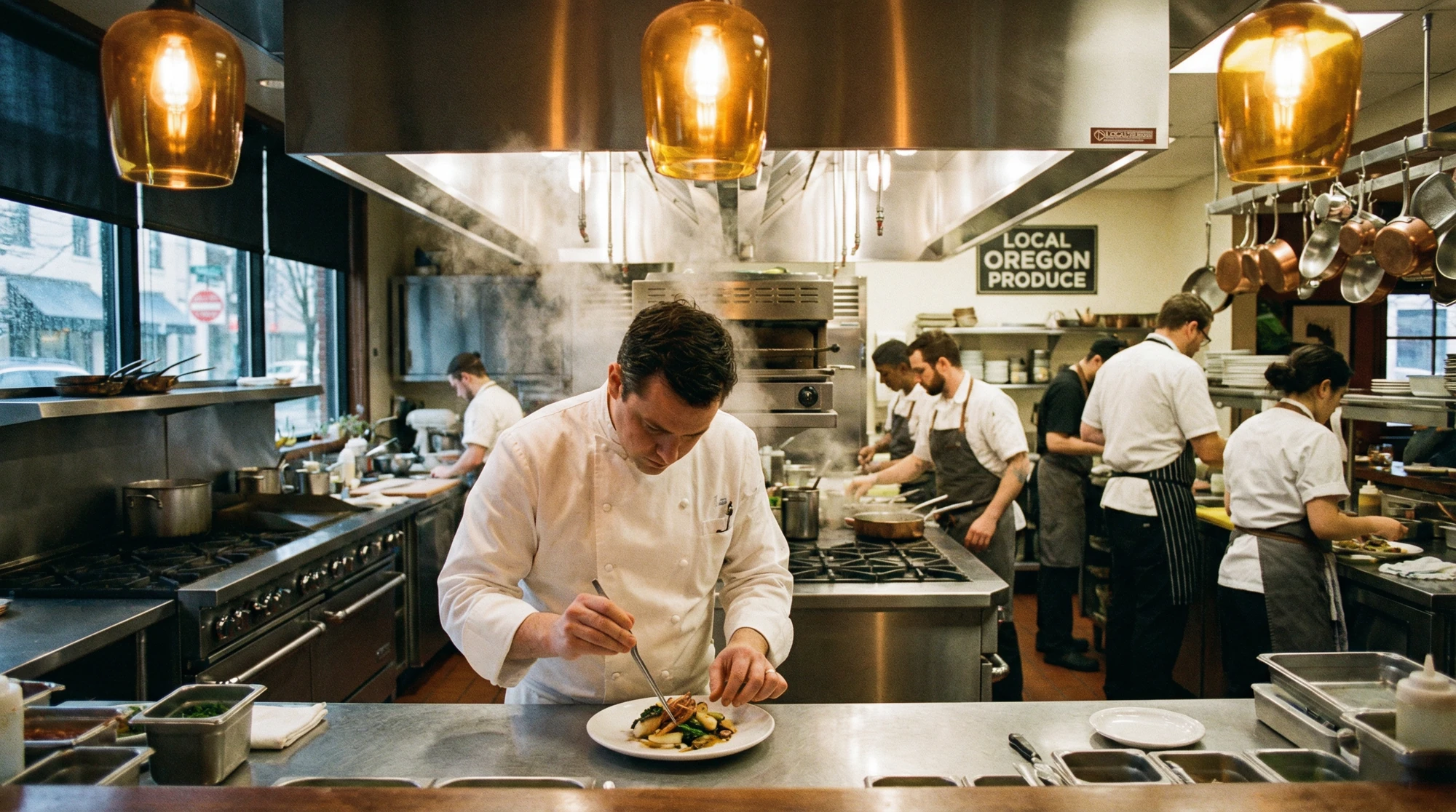 Oregon restaurant owner reviewing insurance coverage options