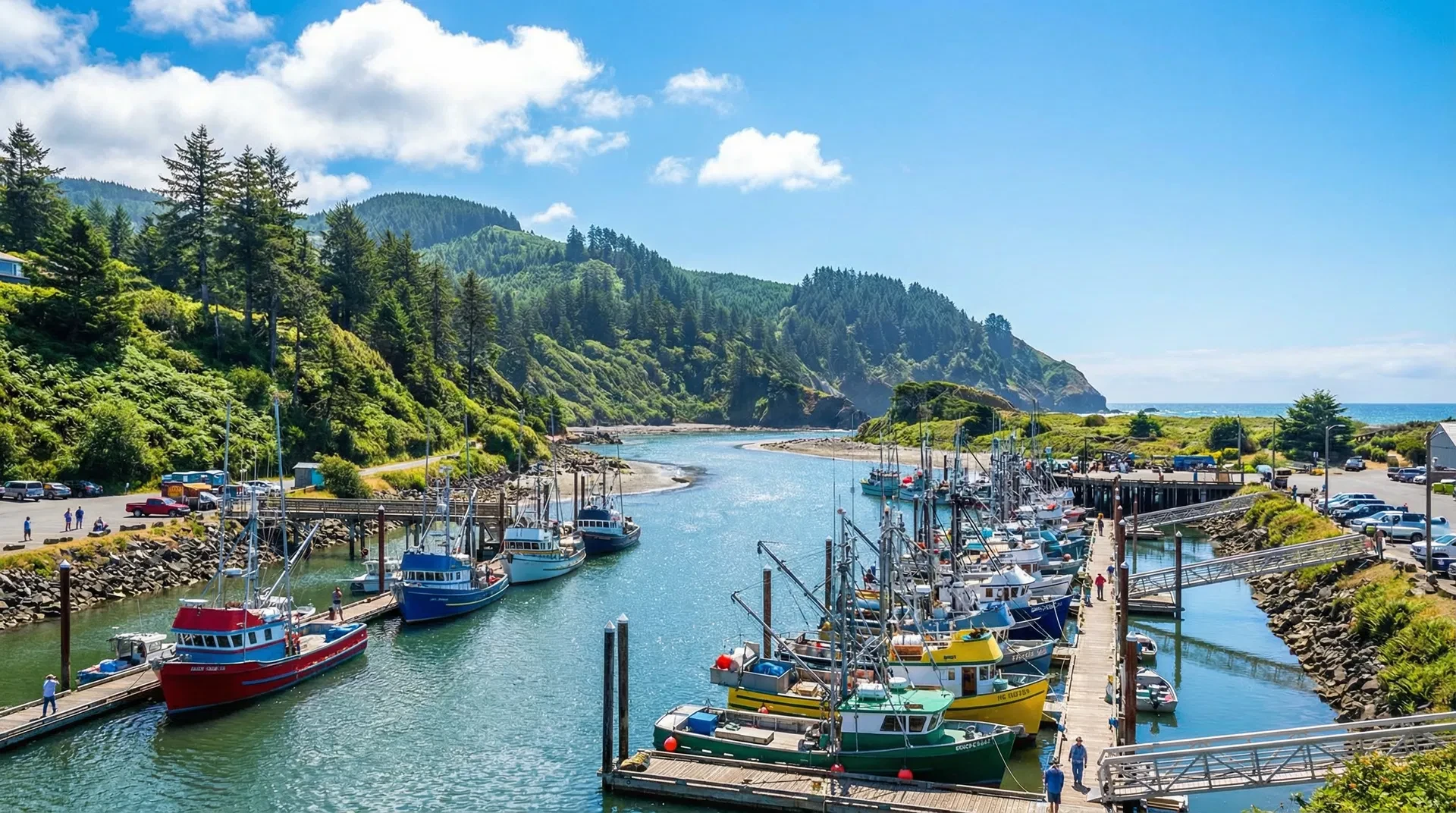 Independent insurance agent meeting with Oregon Coast homeowner