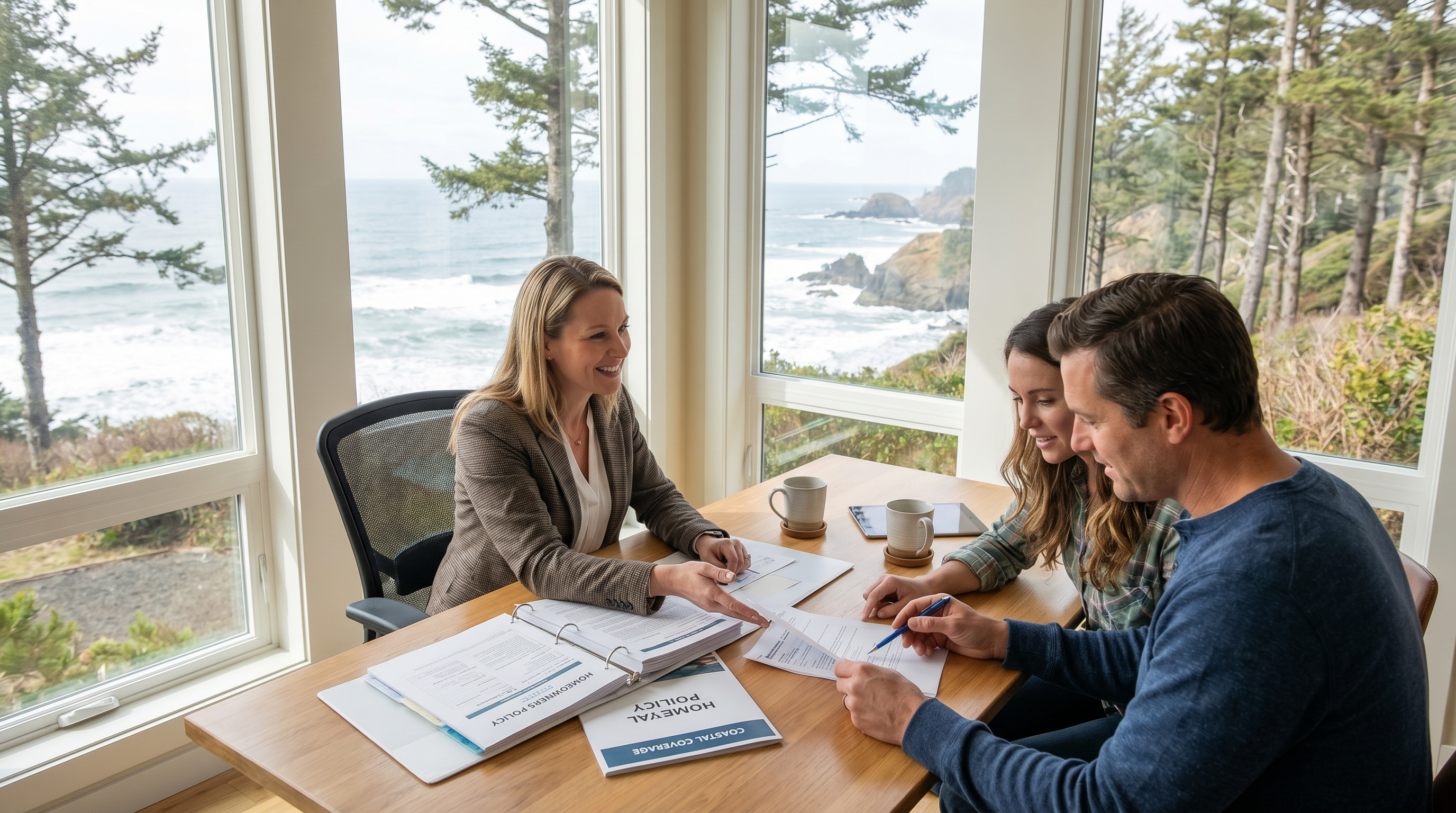 Gerald Ross Agency team helping Oregon Coast clients find the right insurance coverage