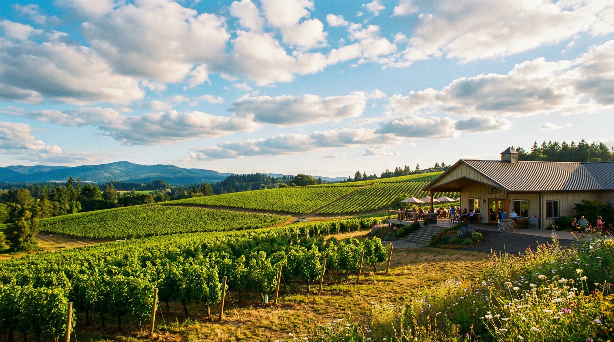 Willamette Valley Oregon winery and vineyard — Gerald Ross Agency
