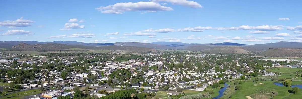Prineville, Oregon aerial view